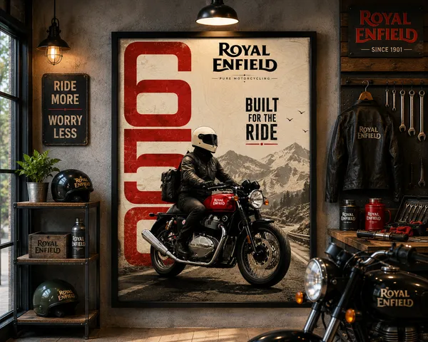 Wood_Minimalist_Royal_Enfield_Motorcycle_Poster_Wall_Frame