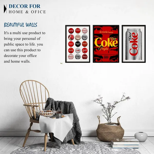 Wood_Modern_Coca_Cola_Themed_Art_Print_Wall_Frame_Set_Of_3