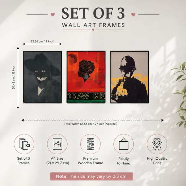 Wood_Modern_Art_Print_Wall_Frame_Set_Of_3