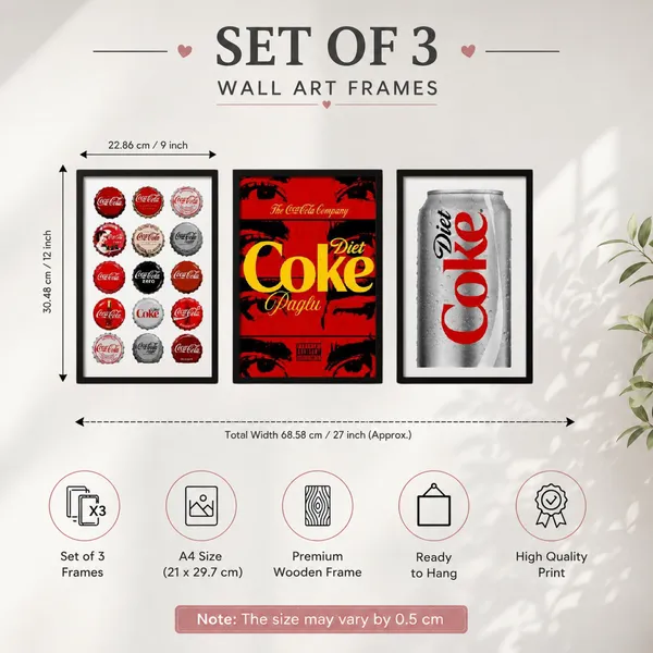 Wood_Modern_Coca_Cola_Themed_Art_Print_Wall_Frame_Set_Of_3