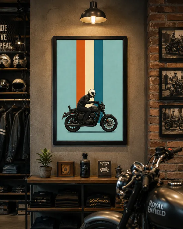 Black_Modern_Motorcycle_Print_Photo_Frame
