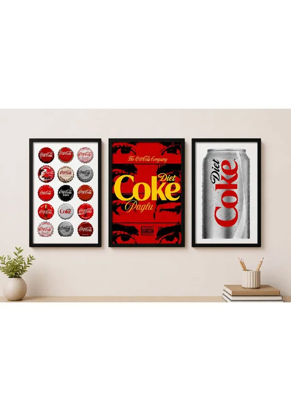 Wood_Modern_Coca_Cola_Themed_Art_Print_Wall_Frame_Set_Of_3