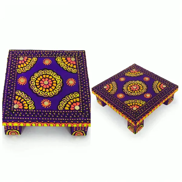 Chourang_-_3X3X3/4"_For_Home_Decor,_Festive_Celebration,_Puja