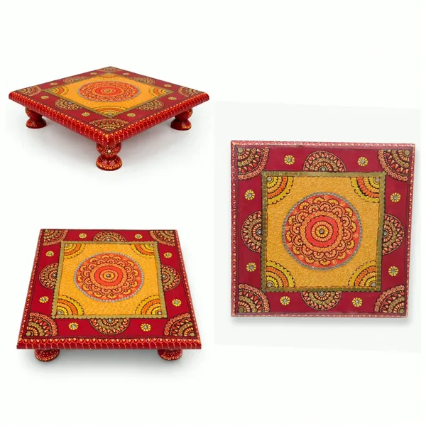 Chourang_-_10X10X2"_For_Home_Decor,_Festive_Celebration,_Puja