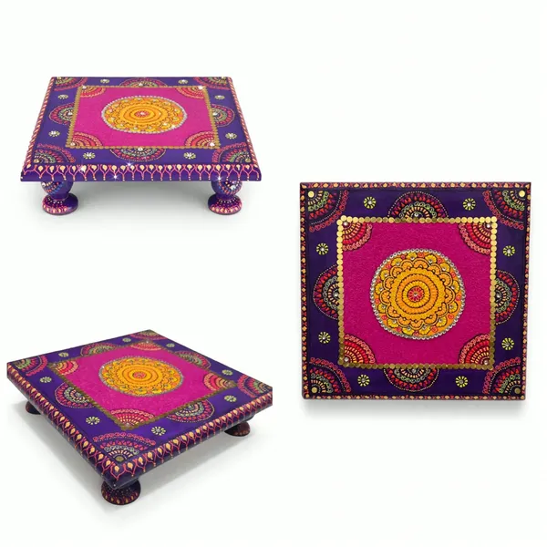 Chourang_-_10X10X2"_For_Home_Decor,_Festive_Celebration,_Puja