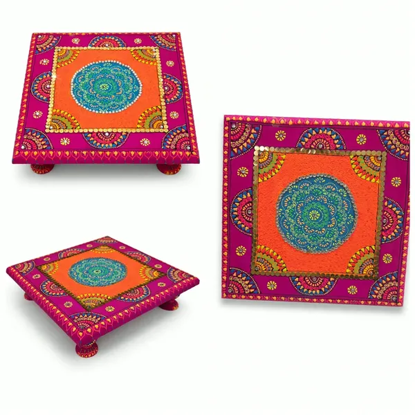 Chourang_-_8X8X1.5"_For_Home_Decor,_Festive_Celebration,_Puja