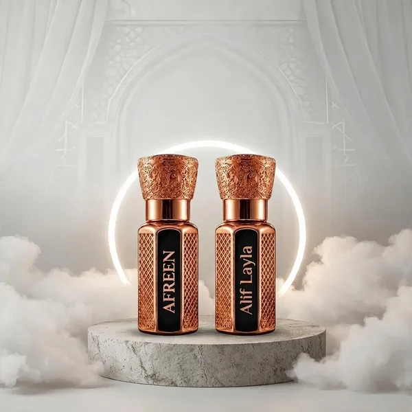 Mohammadi_Perfumes_2_Pcs_Attar_Set_Afreen_And_Alif_Layla_6_Ml_Each
