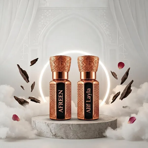 Mohammadi_Perfumes_2_Pcs_Attar_Set_Afreen_And_Alif_Layla_6_Ml_Each