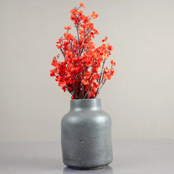 Acrylic_Polymer_Abstract_Marbled_Dark_Grey_Vase