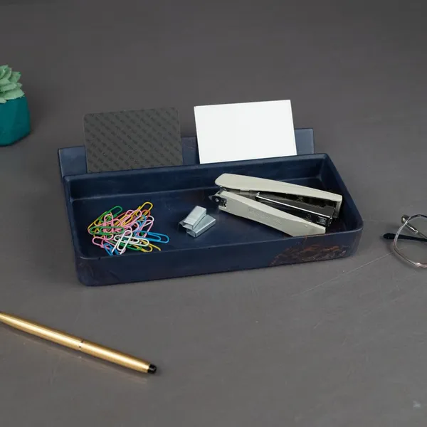 Acrylic_Polymer_Contemporary_Marble_Navy_Blue_Desk_Organiser