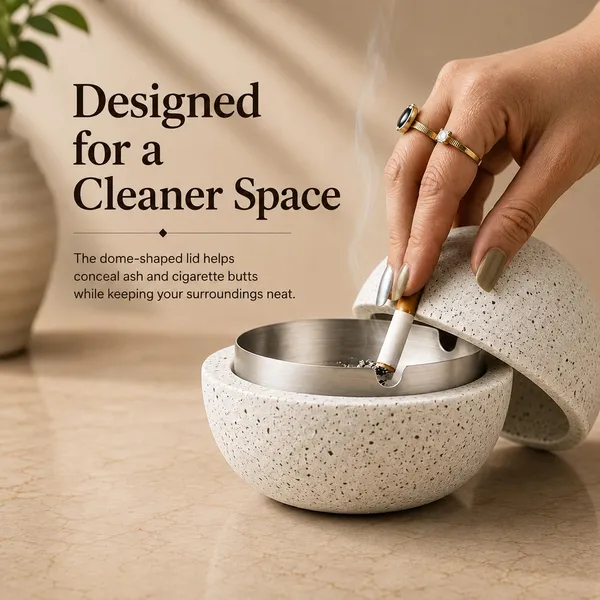 Correa_Studio_White_Acrylic_Moon-Shape_Ashtray