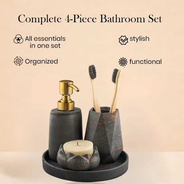 Aqua_Flora_–_4-Piece_Bathroom_Accessories_Set_with_Tray_|_Elegant_Bathroom_Organizer_with_Soap_Dispenser,_Candle_Holder_&_Brush_Stand_(Sage_Green)