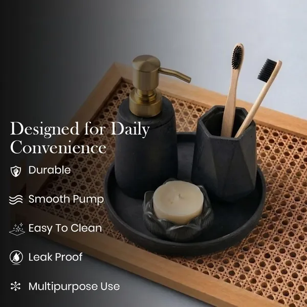 Aqua_Flora_–_4-Piece_Bathroom_Accessories_Set_with_Tray_|_Elegant_Bathroom_Organizer_with_Soap_Dispenser,_Candle_Holder_&_Brush_Stand_(Sage_Green)