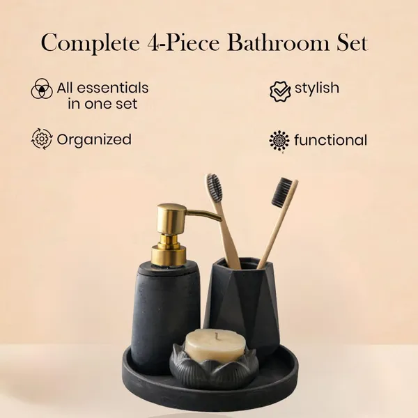 Aqua_Flora_–_4-Piece_Bathroom_Accessories_Set_with_Tray_|_Elegant_Bathroom_Organizer_with_Soap_Dispenser,_Candle_Holder_&_Brush_Stand_(Sage_Green)
