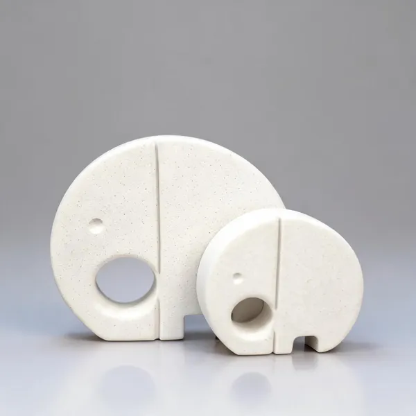 Acrylic_Polymer_Abstract_Elephant_White_Sculpture