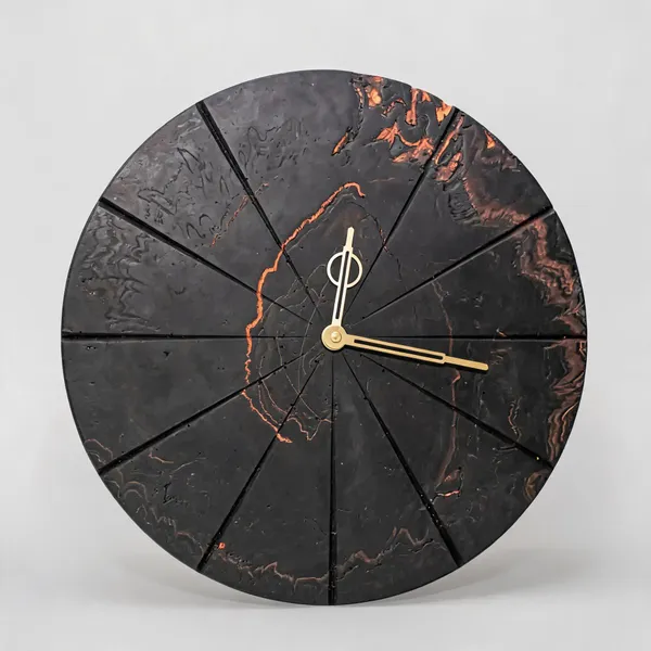 Acrylic_Polymer_Contemporary_Radial_Line_Black_Wall_Clock