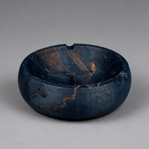 Correa_Studio_Navy_Blue_Jesmonite_Marbled_Ashtray