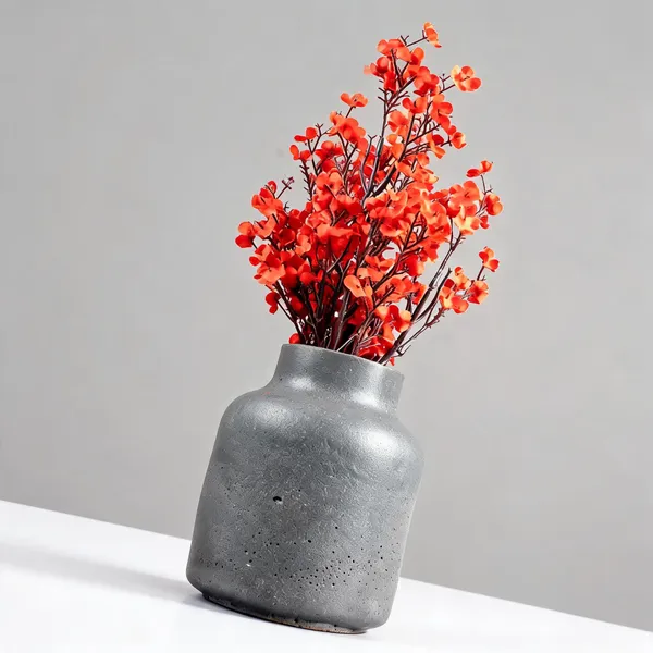 Acrylic_Polymer_Abstract_Marbled_Dark_Grey_Vase
