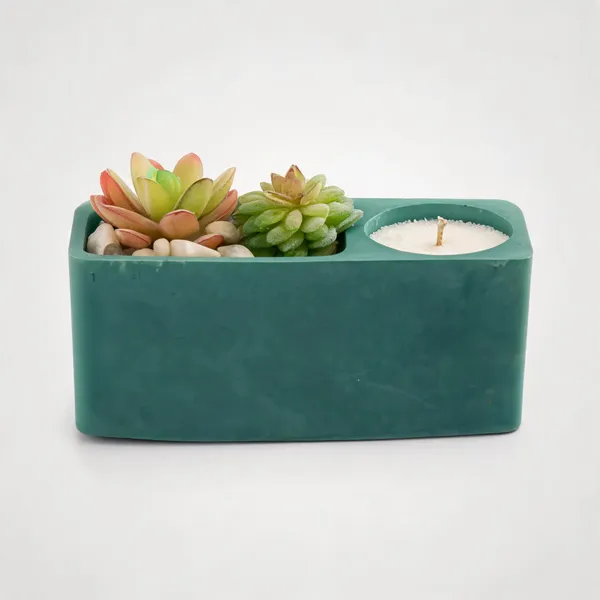 Acrylic_Polymer_Modern_Floral_Vase_And_Candle_Stand