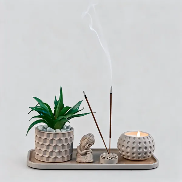 Acrylic_Polymer_Contemporary_Beige_Buddha_Decor_Set