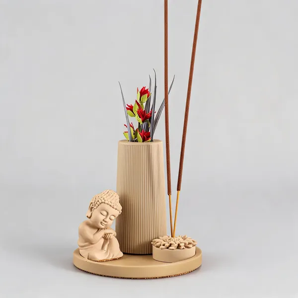 Acrylic_Polymer_Modern_Beige_4-Piece_Home_Decor_Set
