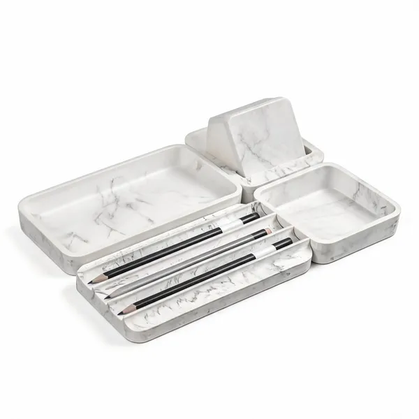 Acrylic_Polymer_Modern_White_4-Piece_Desk_Organiser