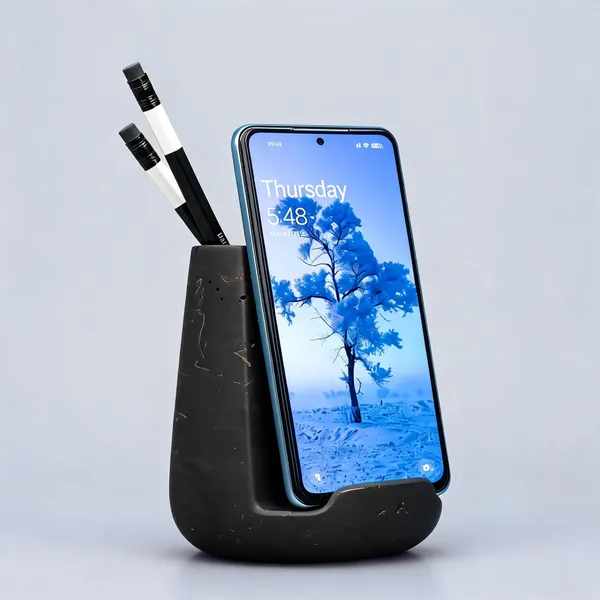 Acrylic_Polymer_Desk_Organiser_Pen_Stand_Phone_Holder_Black