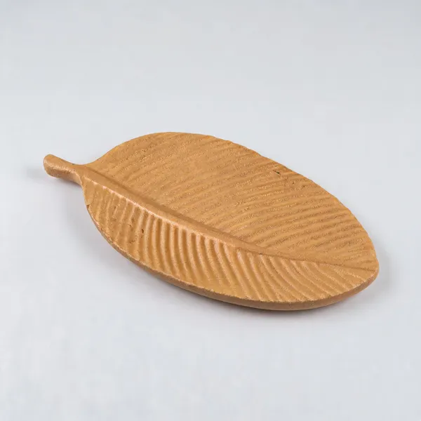 Acrylic_Polymer_Contemporary_Leaf_Shape_Tray_Grey