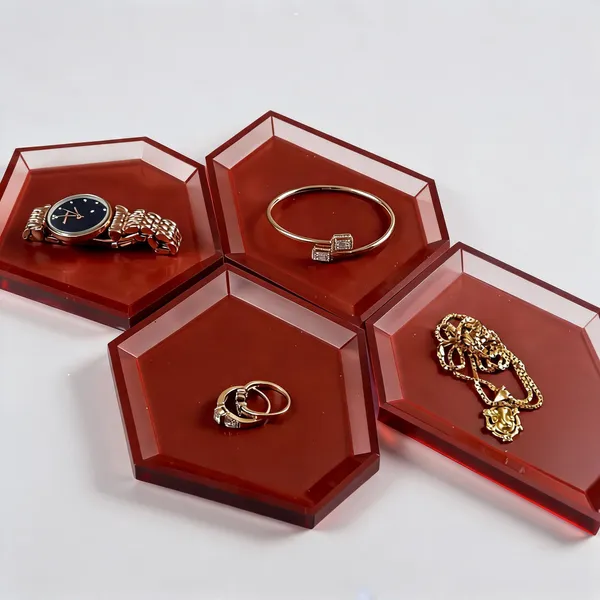 Acrylic_Polymer_Modern_Abstract_Burgundy_Trinket_Tray_Set_Of_4