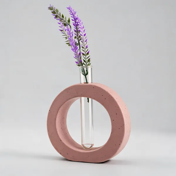 Acrylic_Polymer_Modern_Terrazzo_Test_Tube_Planter_Brown