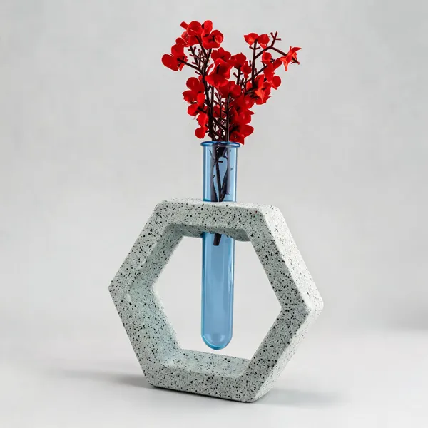 Acrylic_Polymer_Geometric_Hexagonal_Teal_Planter