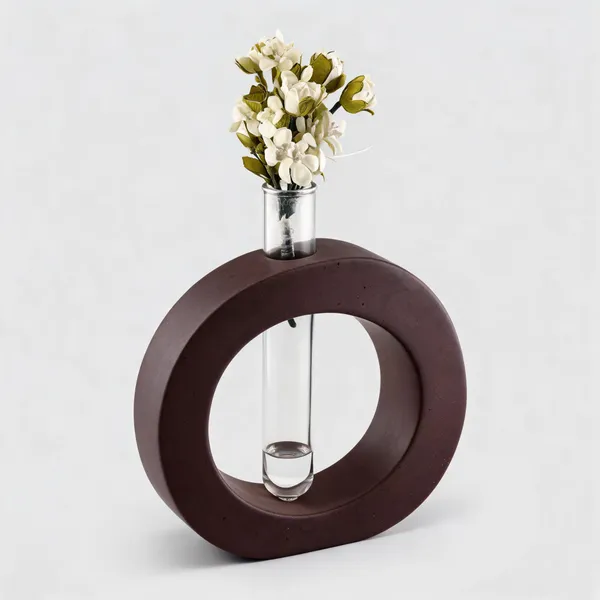 Acrylic_Polymer_Modern_Terrazzo_Test_Tube_Planter_Burgundy