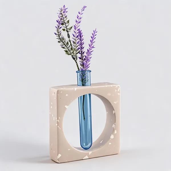 Acrylic_Polymer_Geometric_Test_Tube_Frame_Planter_Beige