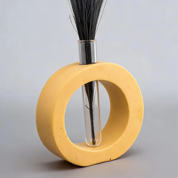 Acrylic_Polymer_Modern_Terrazzo_Test_Tube_Planter_Yellow
