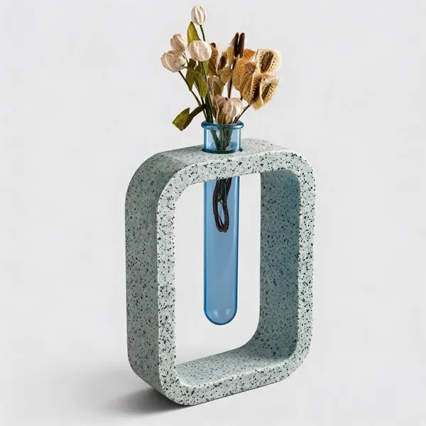 Acrylic_Polymer_Minimalist_Teal_Hydroponic_Test_Tube_Planter