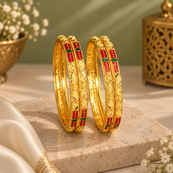 Gold_Alloy_Red_Green_Embellished_Bangles_For_Women