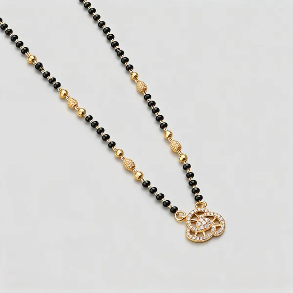 Black_Gold_Alloy_Circular_Pendant_Mangalsutra_Necklace_For_Women