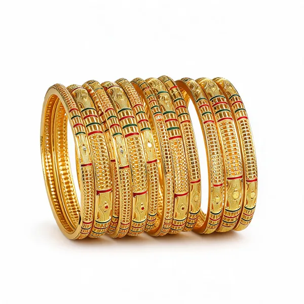 Gold_Alloy_Traditional_Bangle_Set_For_Women
