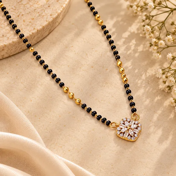 Black_Gold_Alloy_Heart_Floral_Pendant_Mangalsutra_Necklace_For_Women