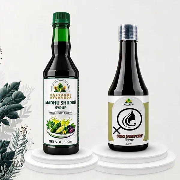 Satyashi_Ayurveda_Blood_Sugar_&_Women's_Wellness_Syrup_Combo