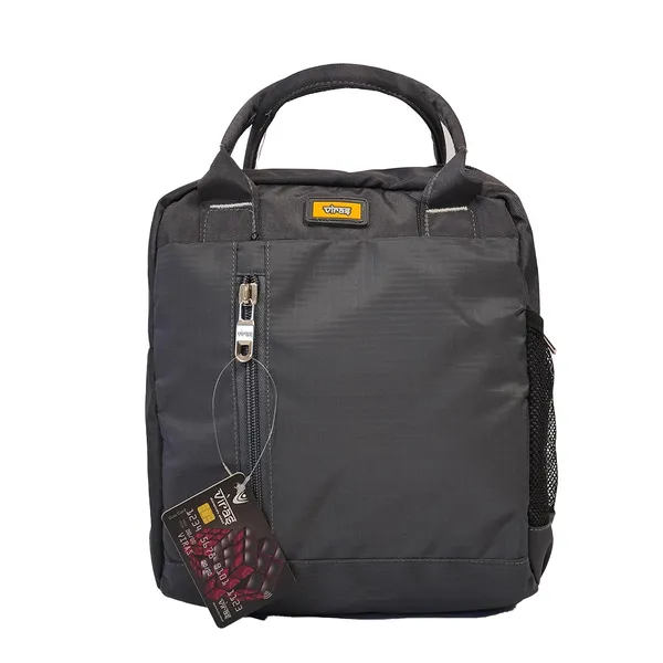 Fluxy_Big_Lunch_Bag_In_Grey_Heavy_Duty_1000d_Black_Tote_Leakproof_Spacious_For_Office_School_Travel