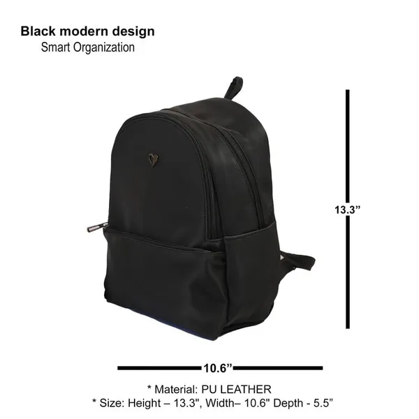 Flora_Mk_Girls_Black_Backpack_Stylish_Durable_School_Bag_With_Spacious_Compartments_Comfortable_Adjustable_Straps_For_Daily_Use_College_Travel_Casual_Outings
