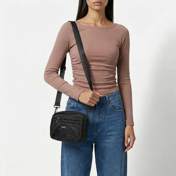Matrix_Satin_Womens_Black_Sling_Bag_Stylish_Elegant_Shoulder_Bag_For_Daily_Use_Parties_Office_Travel_Premium_Lightweight_Handbag_With_Adjustable_Strap