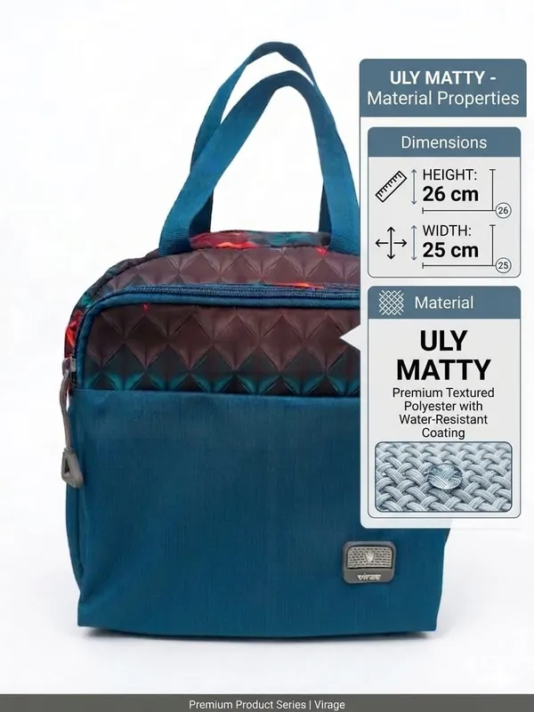 App_Insulated_Lunch_Bag_For_Men_Women_8_1_Litre_Tiffin_Carry_Bag_Uly_Matty_Fabric_2_Compartments_25_X_26_X_5_Inches_Durable_Reusable_Lunch_Bag_For_Office_School_College_Travel_Picnic