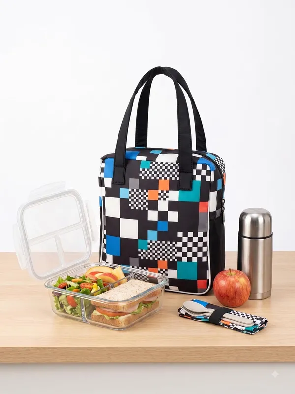 Insulated_Lunch_Bag_For_Men_Women_9_25_Litres_Large_Capacity_1000d_Fabric_Bounded_Satin_Fabric_Water_Resistant_Leakproof_Durable_Lunch_Carrier_With_Double_Handles_Multicolor