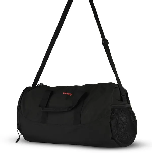 Tribal_Gym_Bag_22_6l_Waterproof_Sports_Duffel_Bag_With_2_Compartments_Durable_Teslon_Material_41_X_23_X_24_Cm_Travel_Fitness_Bag_For_Gym_Sports_Daily_Use_Black