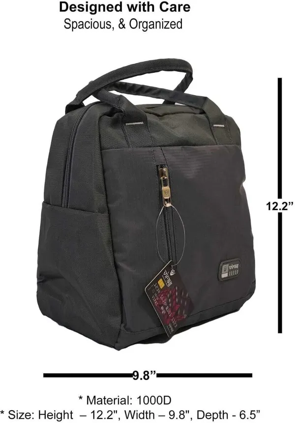 1000d_Polyester_Grey_Lunch_Bag_For_Men_Women_Leakproof_Waterproof_Lunch_Tote_Bag_With_Spacious_Compartments_Durable_Black_Office_Lunch_Bag_For_Work_School_Travel_Picnic_Outdoor_Use