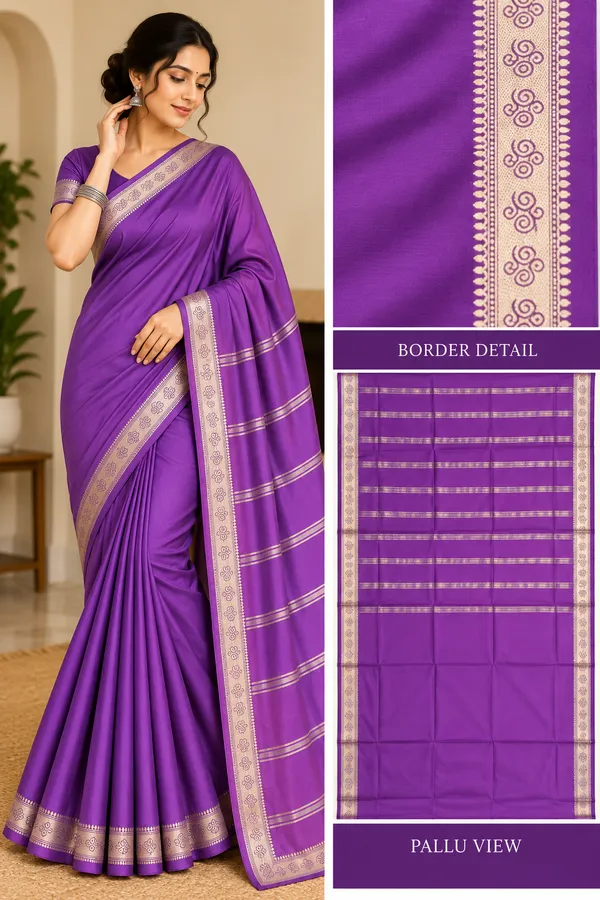 Purple_Semi_Crepe_Traditional_Saree_For_Women