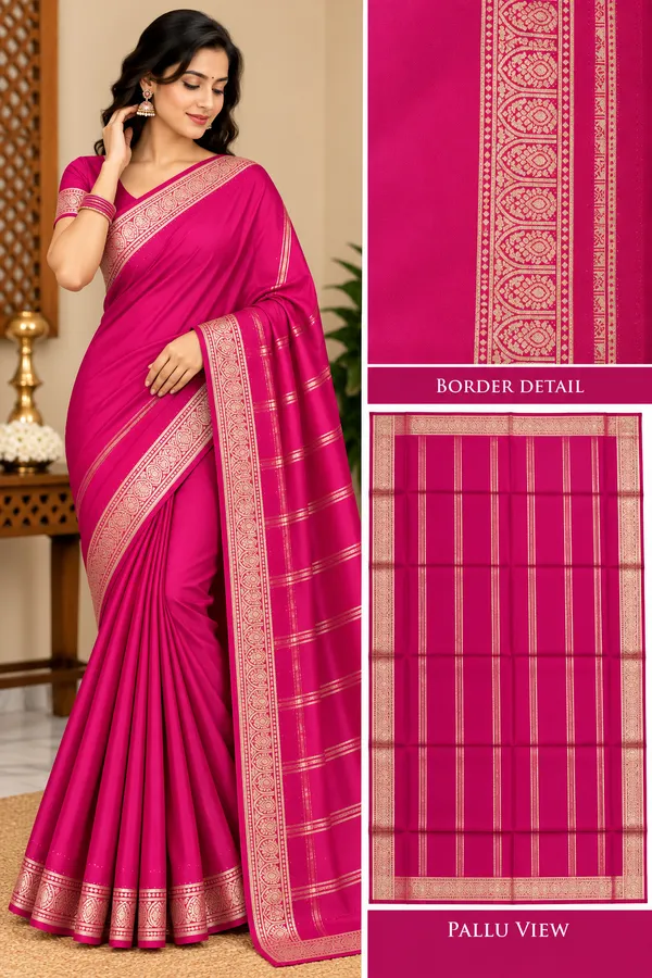 Pink_Semi_Crepe_Traditional_Saree_For_Women