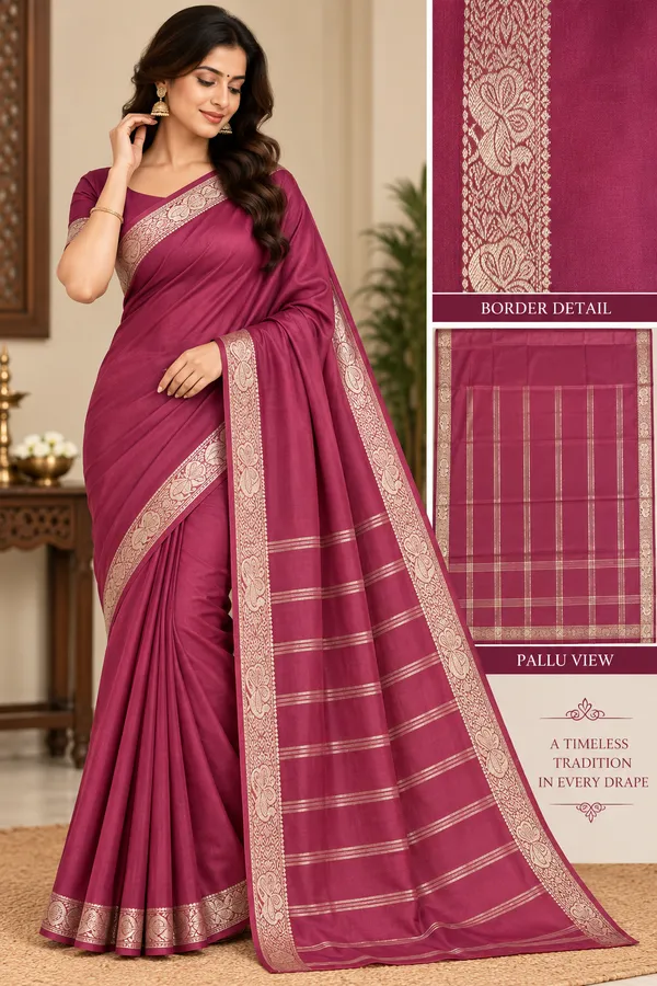 Magenta_Semi_Crepe_Traditional_Saree_For_Women